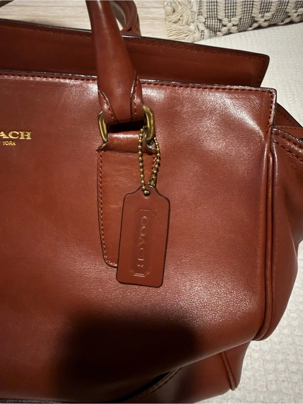 Coach smooth leather